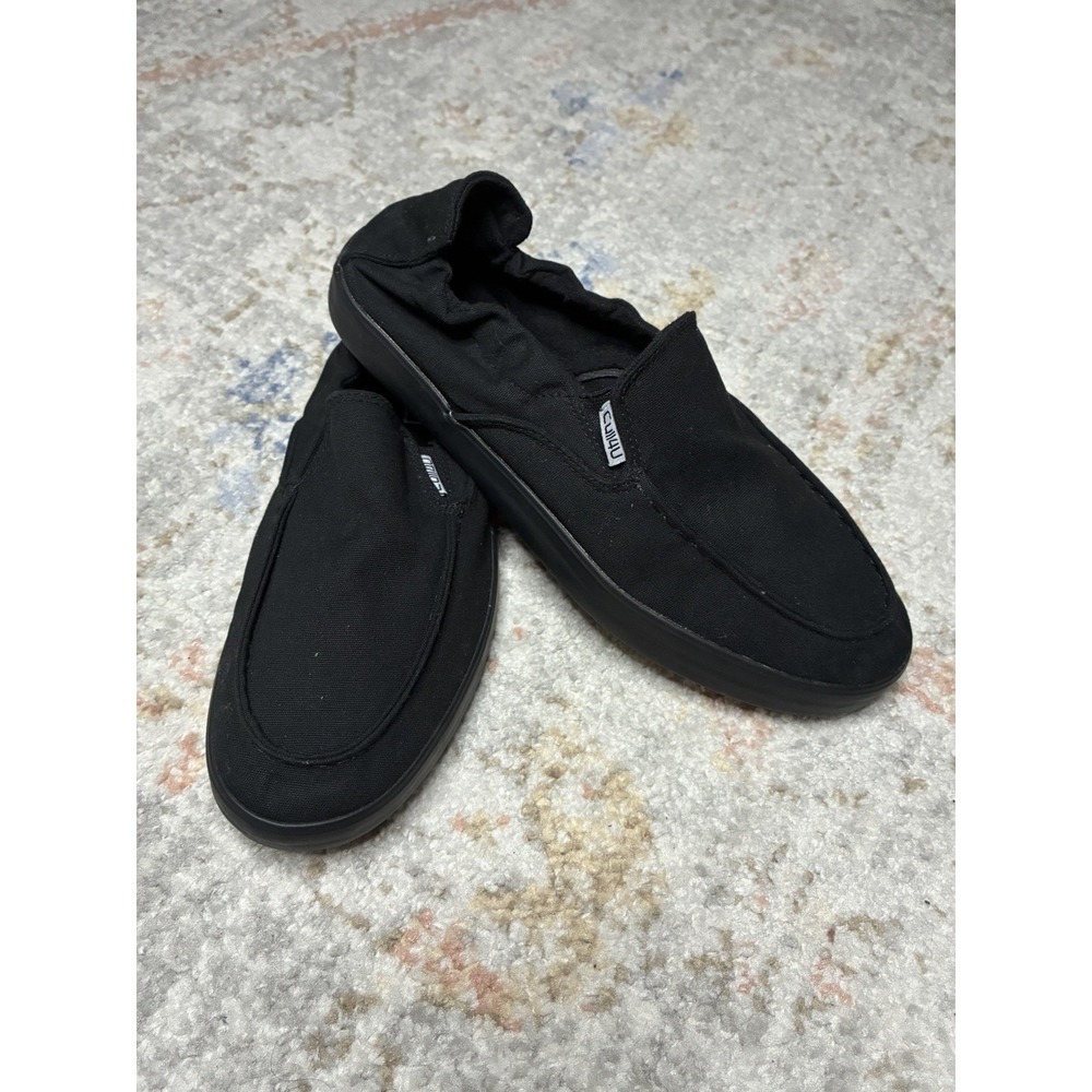 Cull4U Black Canvas Slip On Shoes Gorpcore Casual Minimalist Comfort Sz 9 Women
